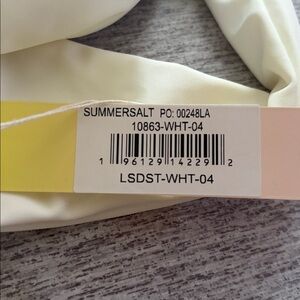 Summer Salt Side Stroke One Piece Swimsuit, color white sand, size 4